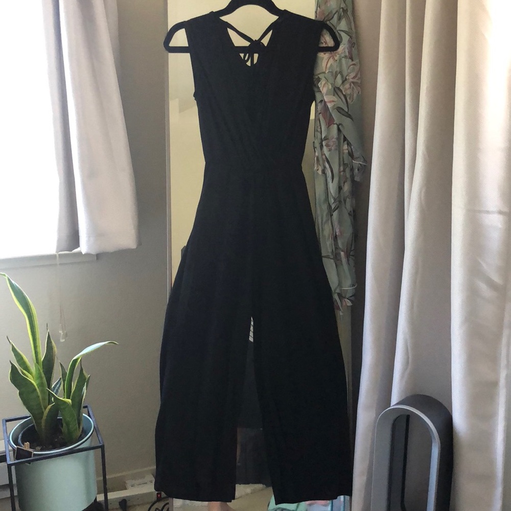 black jumpsuit